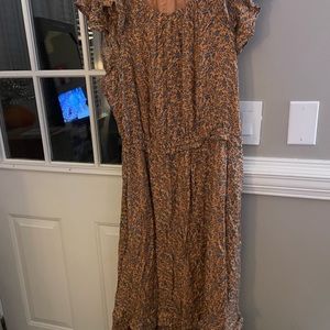 Pretty print midi dress